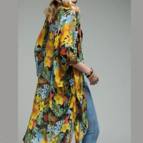 Daydream Floral Kimono NWT - Picture 8 of 11
